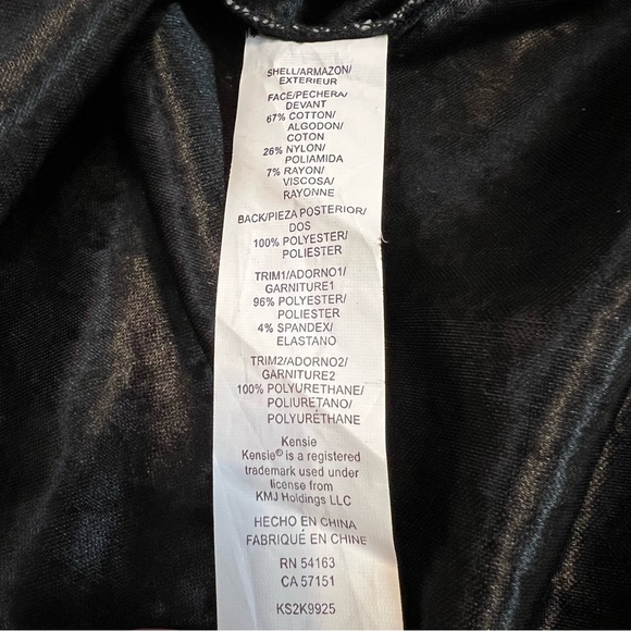 Kenzie Lace Faux Leather Black White Mini Dress Size Small Mixed Media Pockets - Picture 8 of 9